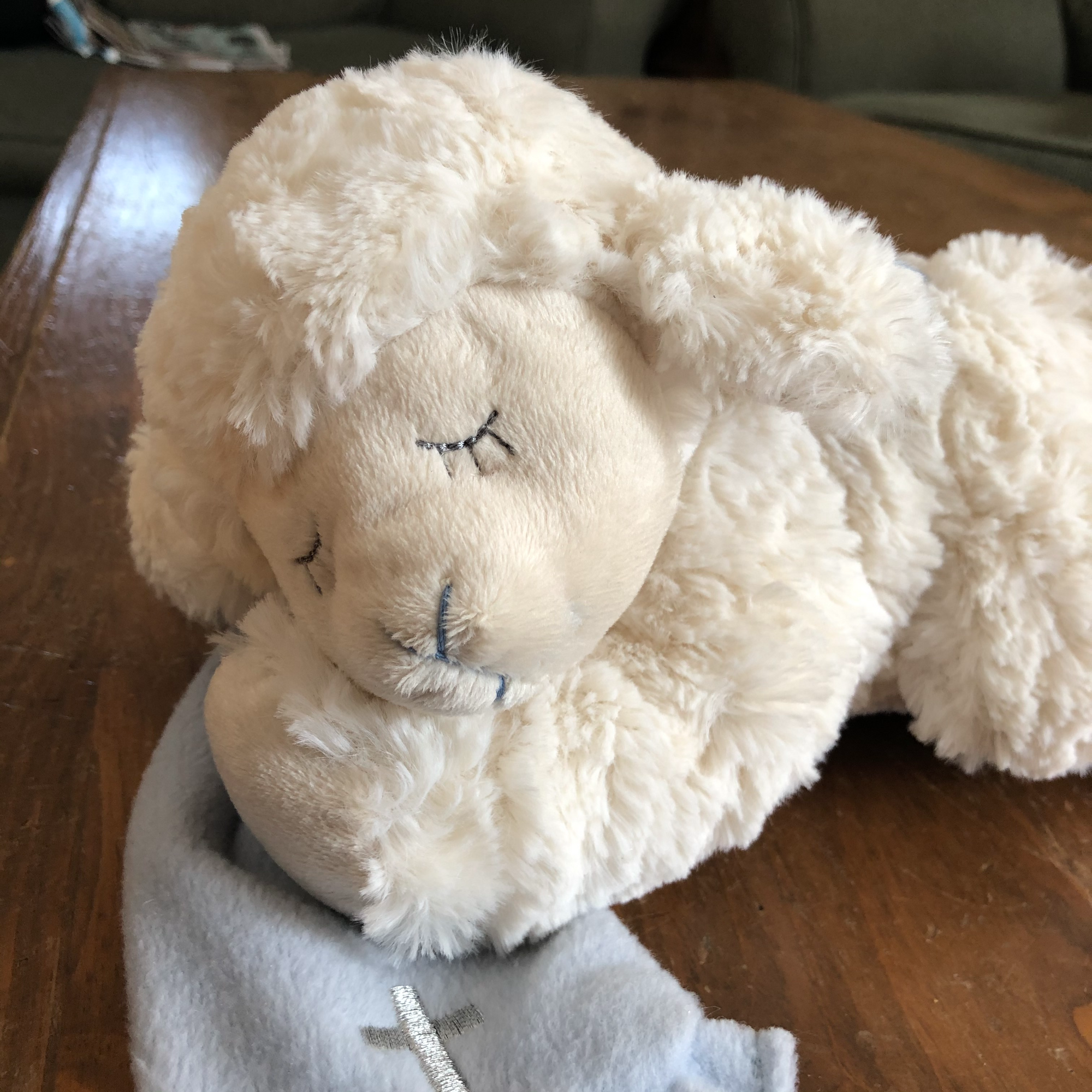 Sheep with Blankie - Pink or Blue