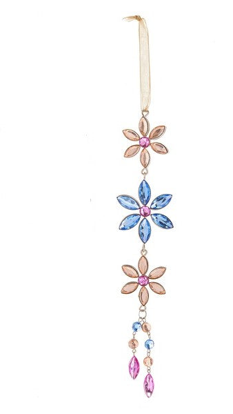 Ornament - Hanging Triple Daisy Tassel Ornament