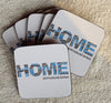 Coasters - HOME Sayings - 6 pack